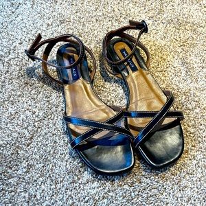 Margaux NY Black Flat Sandal NIB